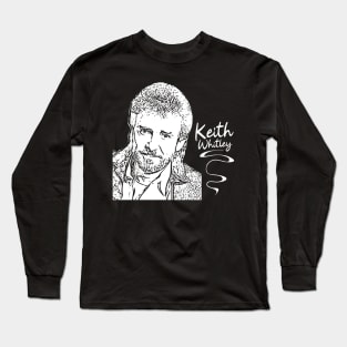 Keith Whitley // Country music // Retro white Long Sleeve T-Shirt